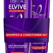 L'Oreal Elvive Colour Protect Anti-Brassiness Purple Shampoo & Conditioner Set (200ml + 150ml)