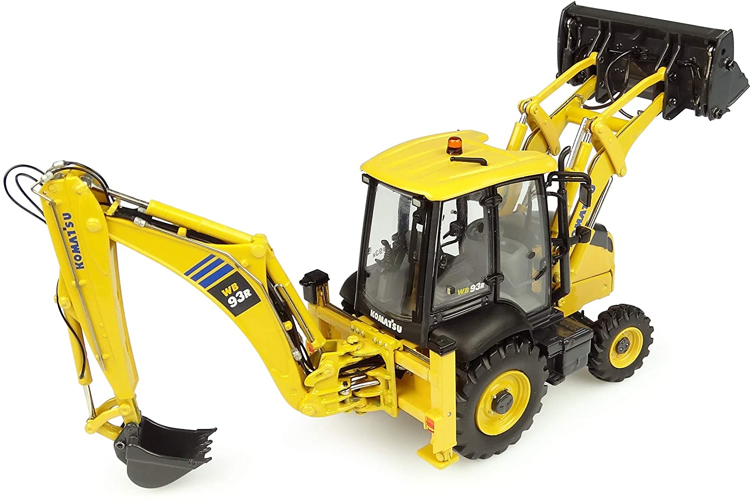 Universal Hobbies- Komatsu WB93R-8, UH8142, Yellow - Image 3
