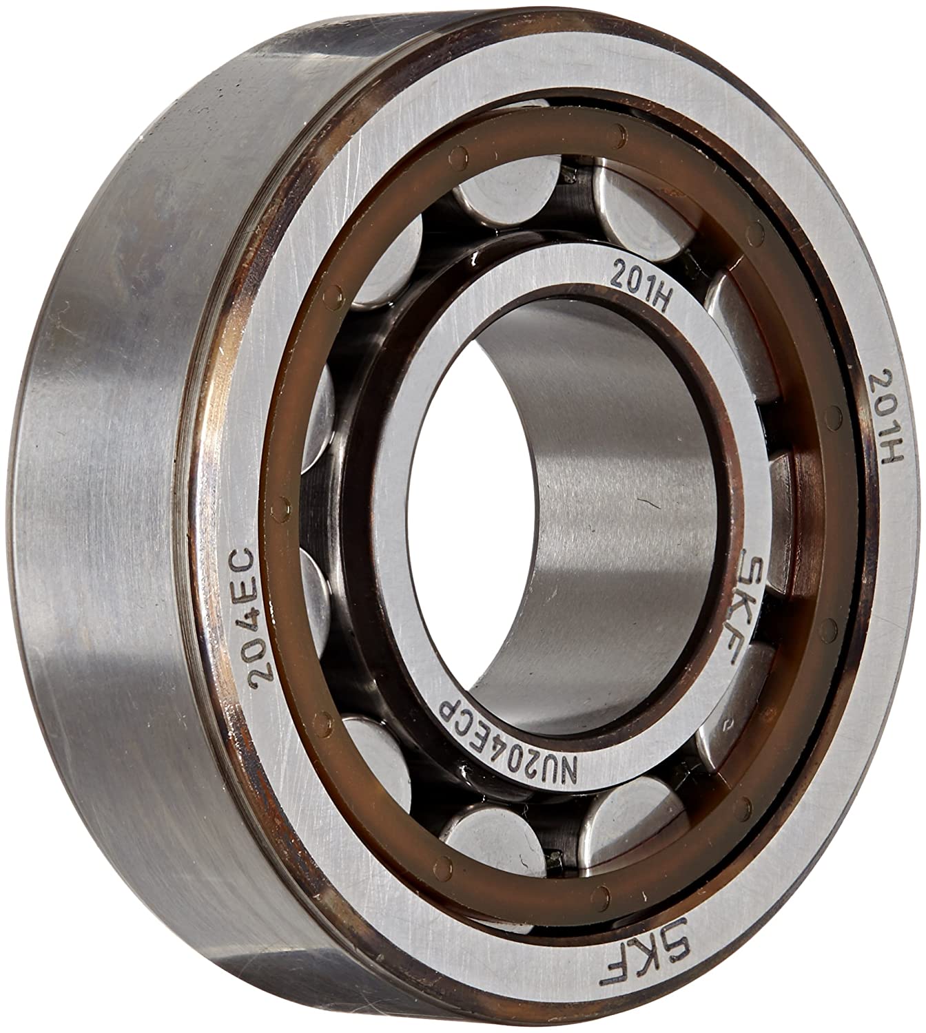 SKF Cylindrical Radial Roller Bearing, 20 ID, Bearing steel