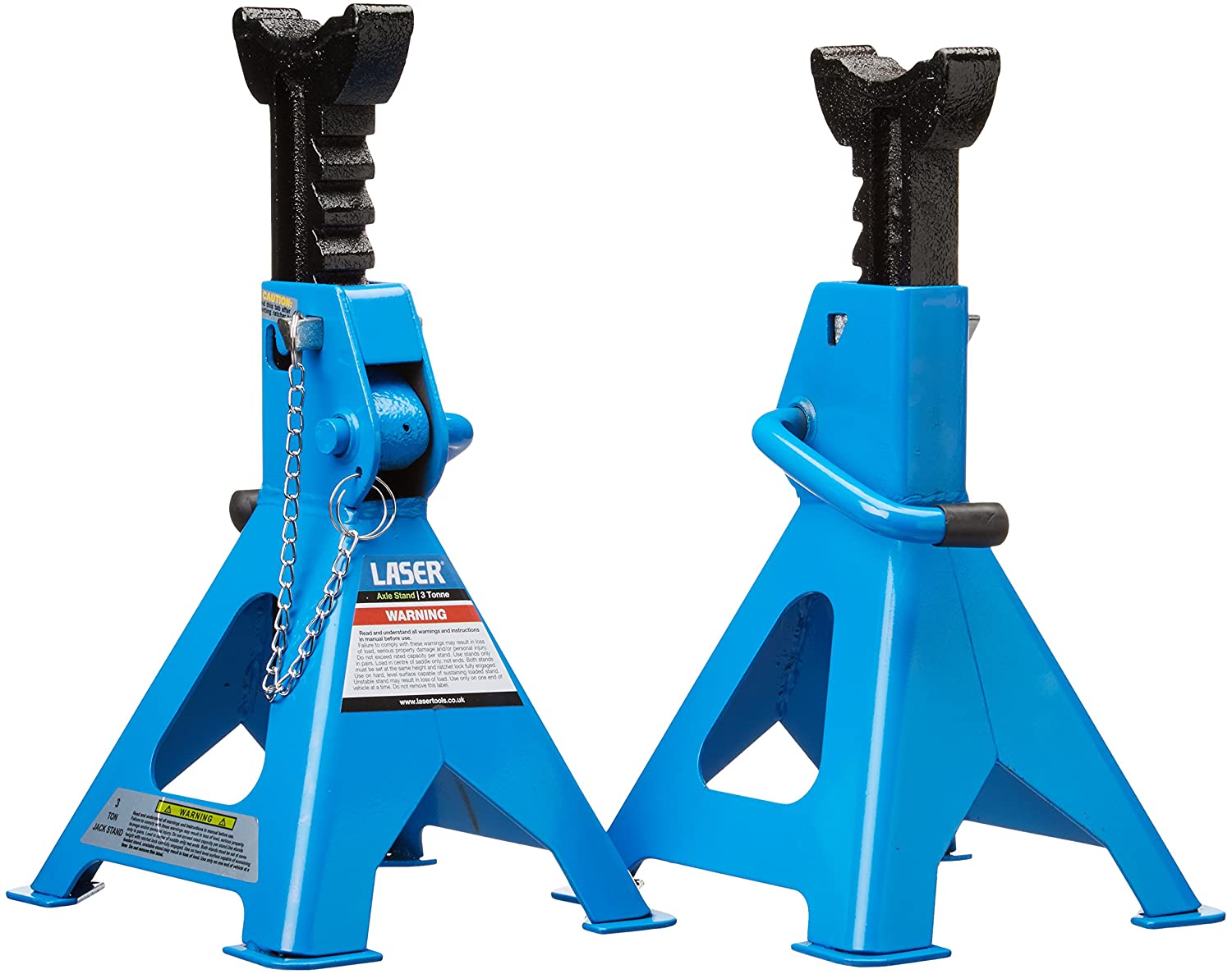 Laser 5074 Axle Stands 3 Tonne, Blue