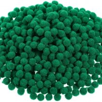 600 Pieces Christmas Pom Poms Fluffy Pom Balls Mini Craft Pompoms for Christmas DIY Party Decorations (Green)