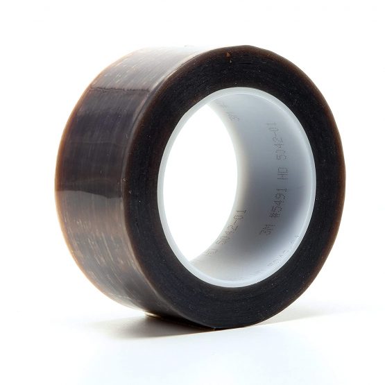 3M 5491 Film Tape, 50.8 mm x 33 m 0, 17 mm, Brown/Clear, Pack of 6 - Image 2