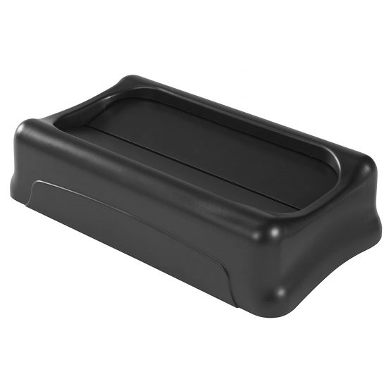 Rubbermaid Commercial Products FG267360BLA Slim Jim Swing Lid, 23 gal. Black - Image 3