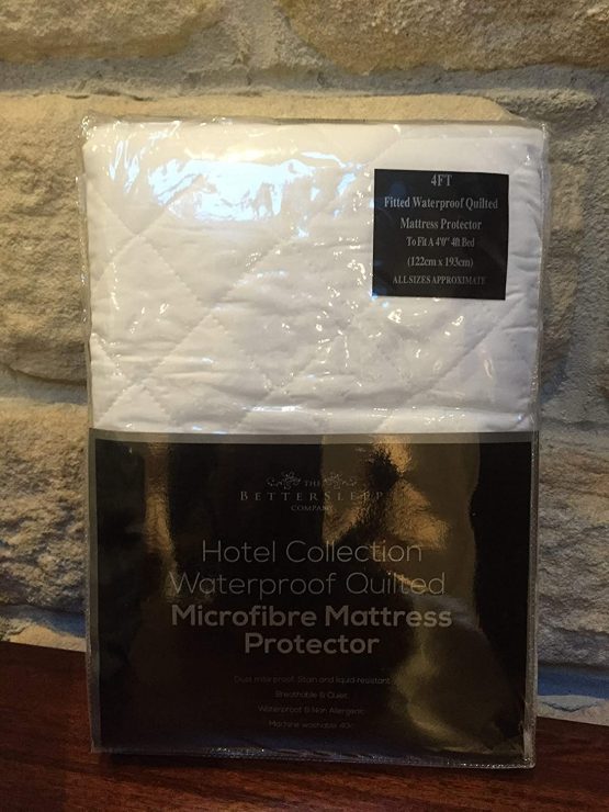 The Bettersleep Company Brand Waterproof Quilted Microfibre Mattress Protector - Hotel Quality Anti Dustmite, Waterproof, Absorbent, Breathable & Fully Fitted - Double - Image 4
