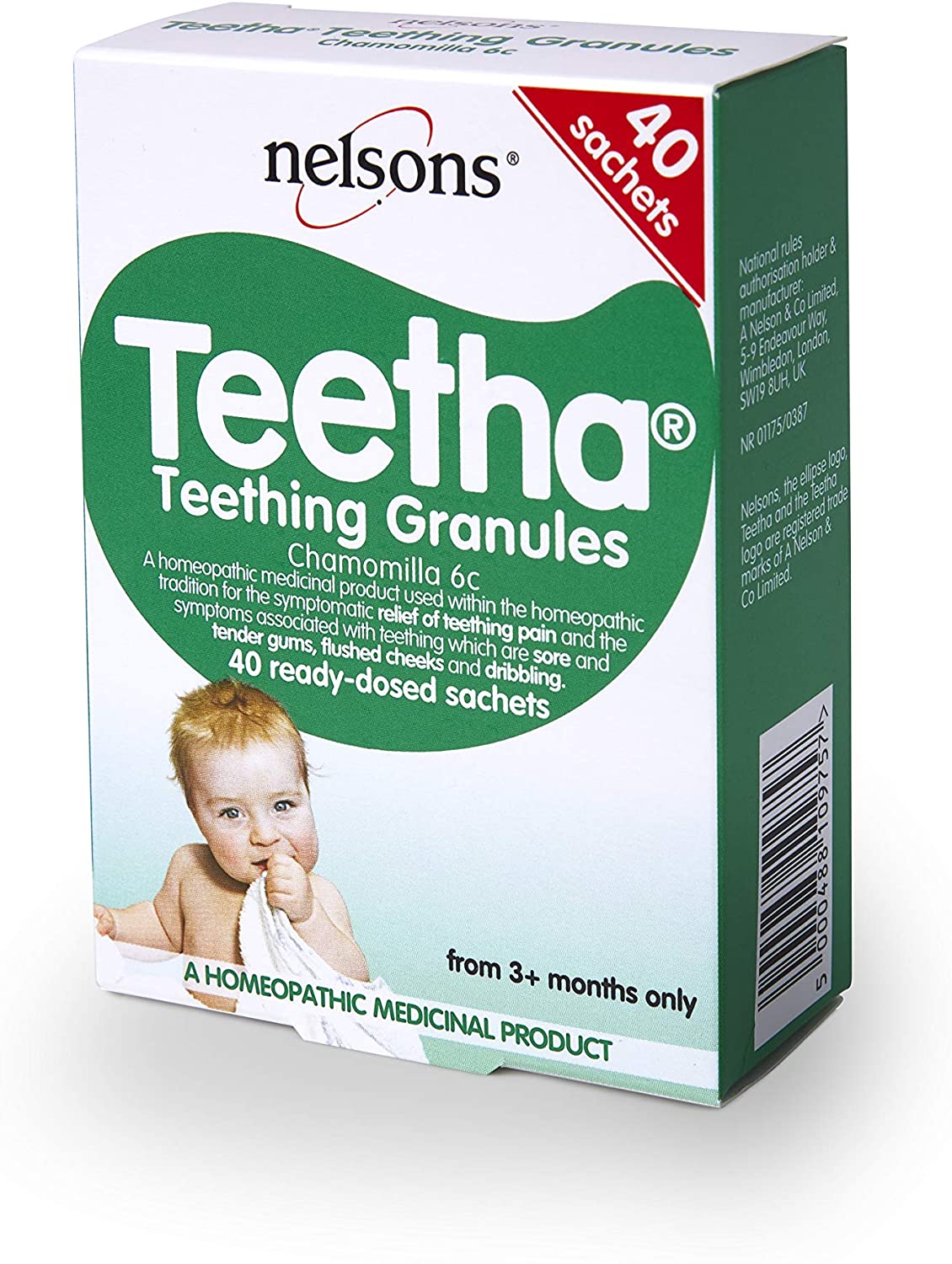 Teetha Baby Teething Granules (40 Sachets) 3+ Months, Homeopathic Relief For Soothing & Calming Teething Symptoms - Image 2
