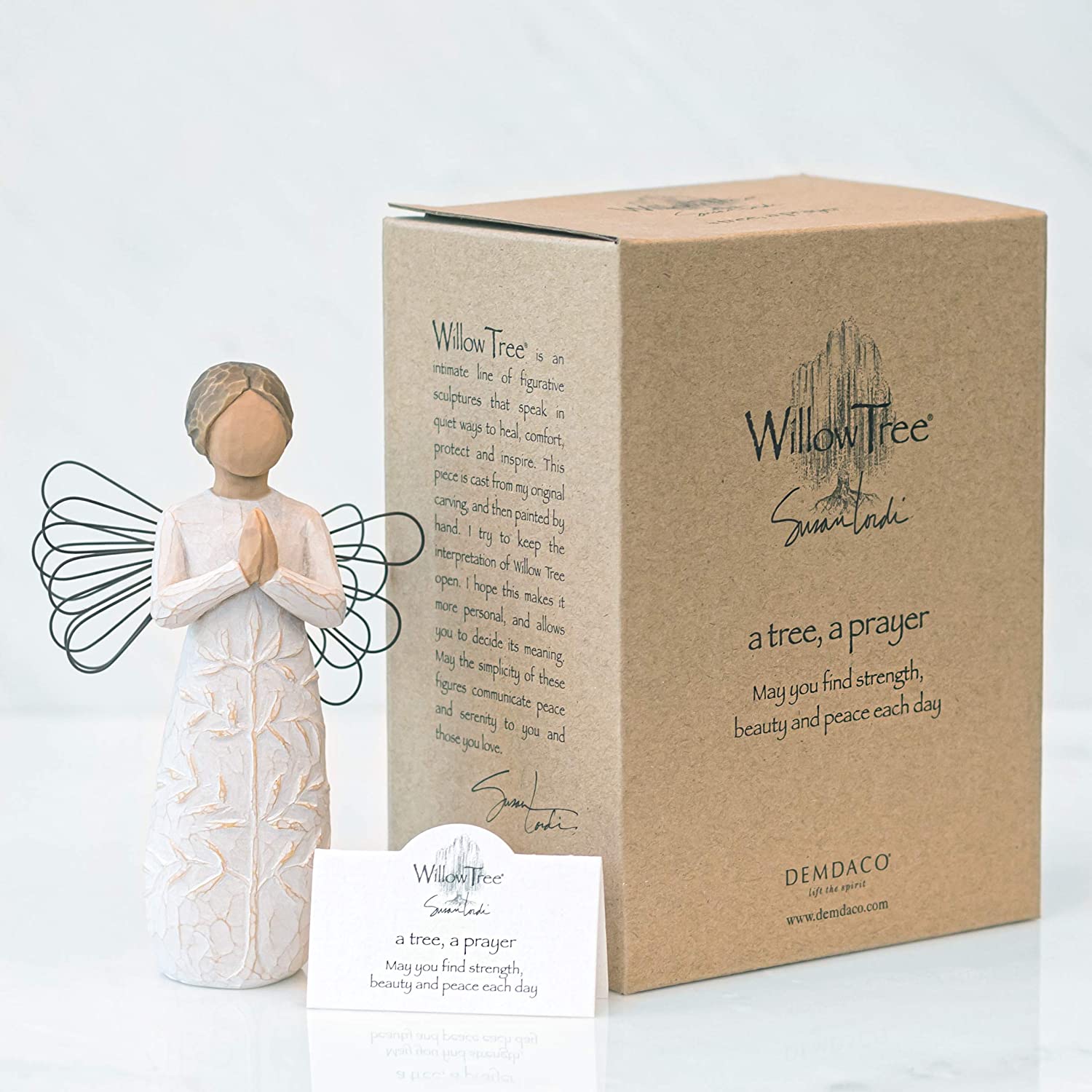 Willow Tree A Tree A Prayer Figurine, Bronze & Ivory, 14 cm - Image 4