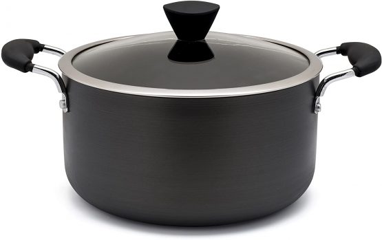 Zinel 4150 Hard Anodised Non-Stick Casserole, Grey, 20 cm