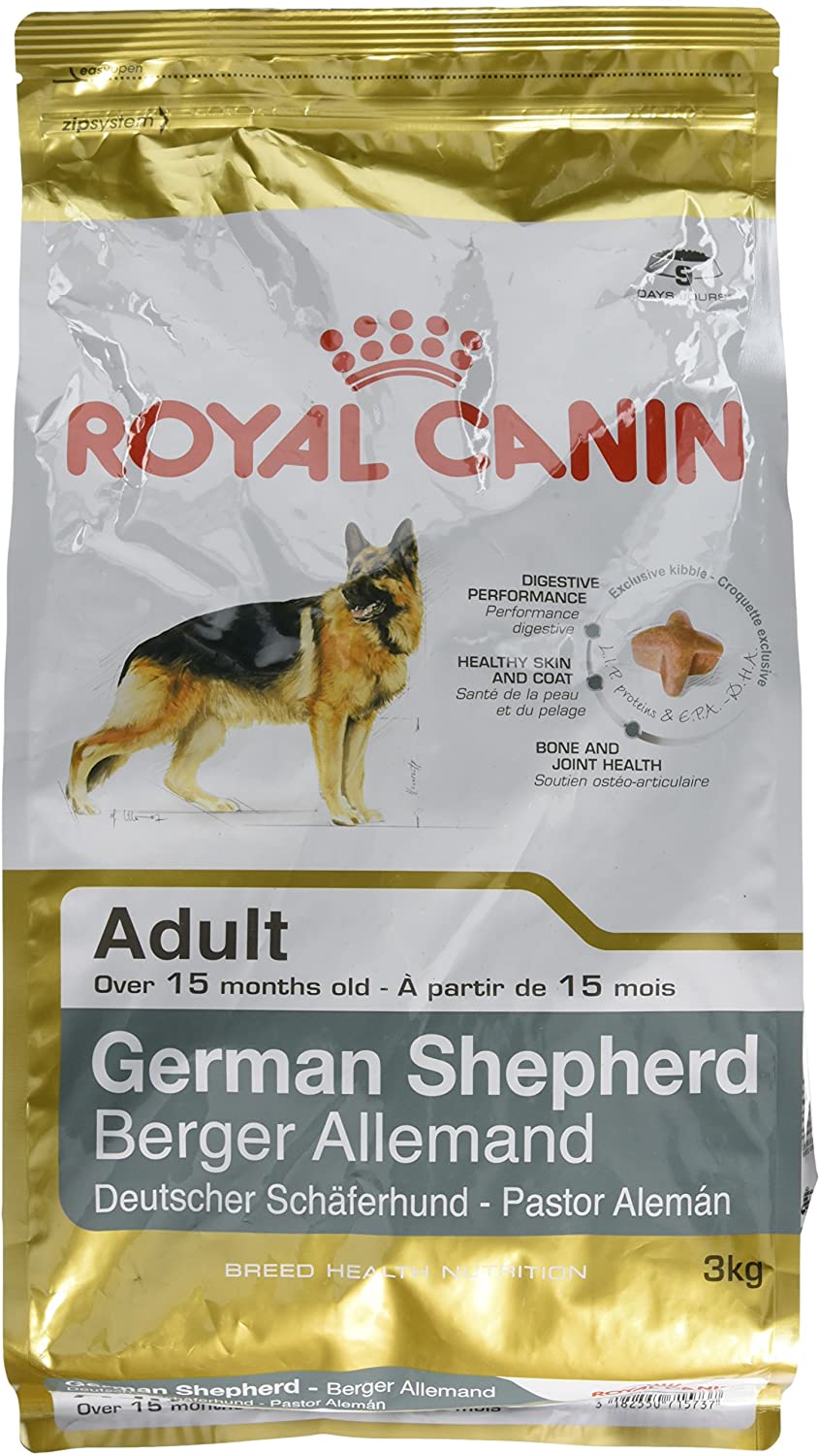 Royal Canin German Shepherd 24 Dry Mix 3 kg, Multicolor, 3 kg (Pack of 1)