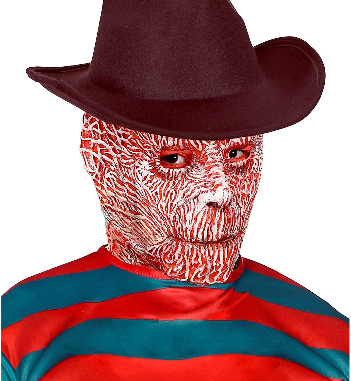 Widmann 00849 Night Stalker Full Head Mask, Men, Red/White, One Size - Image 2