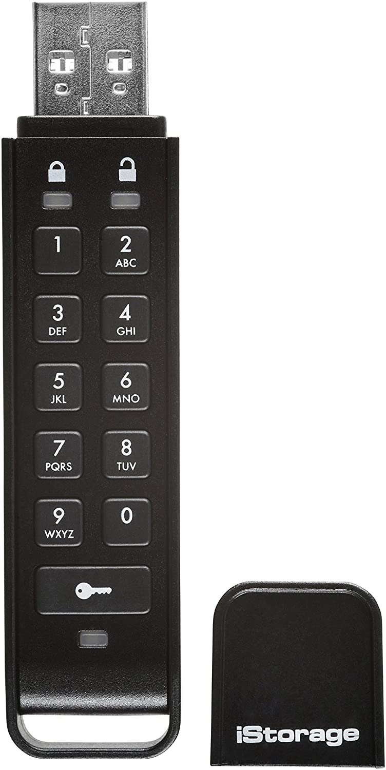 iStorage datAshur Personal2 32 GB - Secure Flash Drive - Password Protected - Portable - Military Grade Hardware Encryption