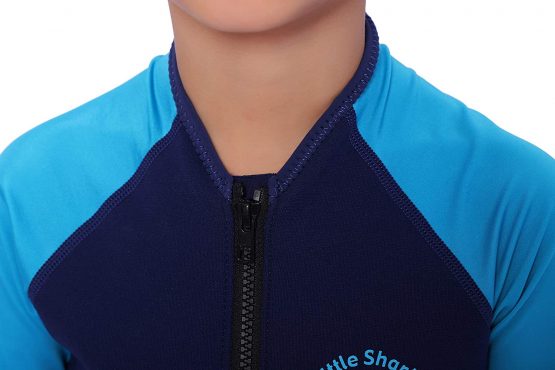 Cressi Unisex Children's Little Shark Shorty Wetsuit, Dark Blue/Light Blue, 3/4 Years - Image 3