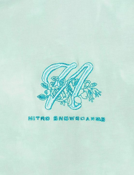Nitro Snowboards Lux Tee T-Shirt, Women, Egg Shell Blue, M - Image 3