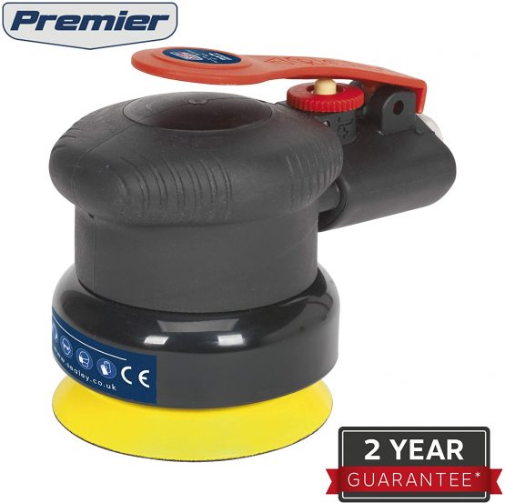 Sealey SA802 Air Palm Orbital Sander, 75mm Ø, Black - Image 3