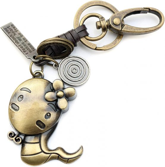 AuPra Funny Snake Leather Women KeyRing Gift Idea Girlfriend Best Friend Home KeyChain Mum Sister Teacher Handbag Charm Key Ring Lady Nanny Car Pendant - Image 3