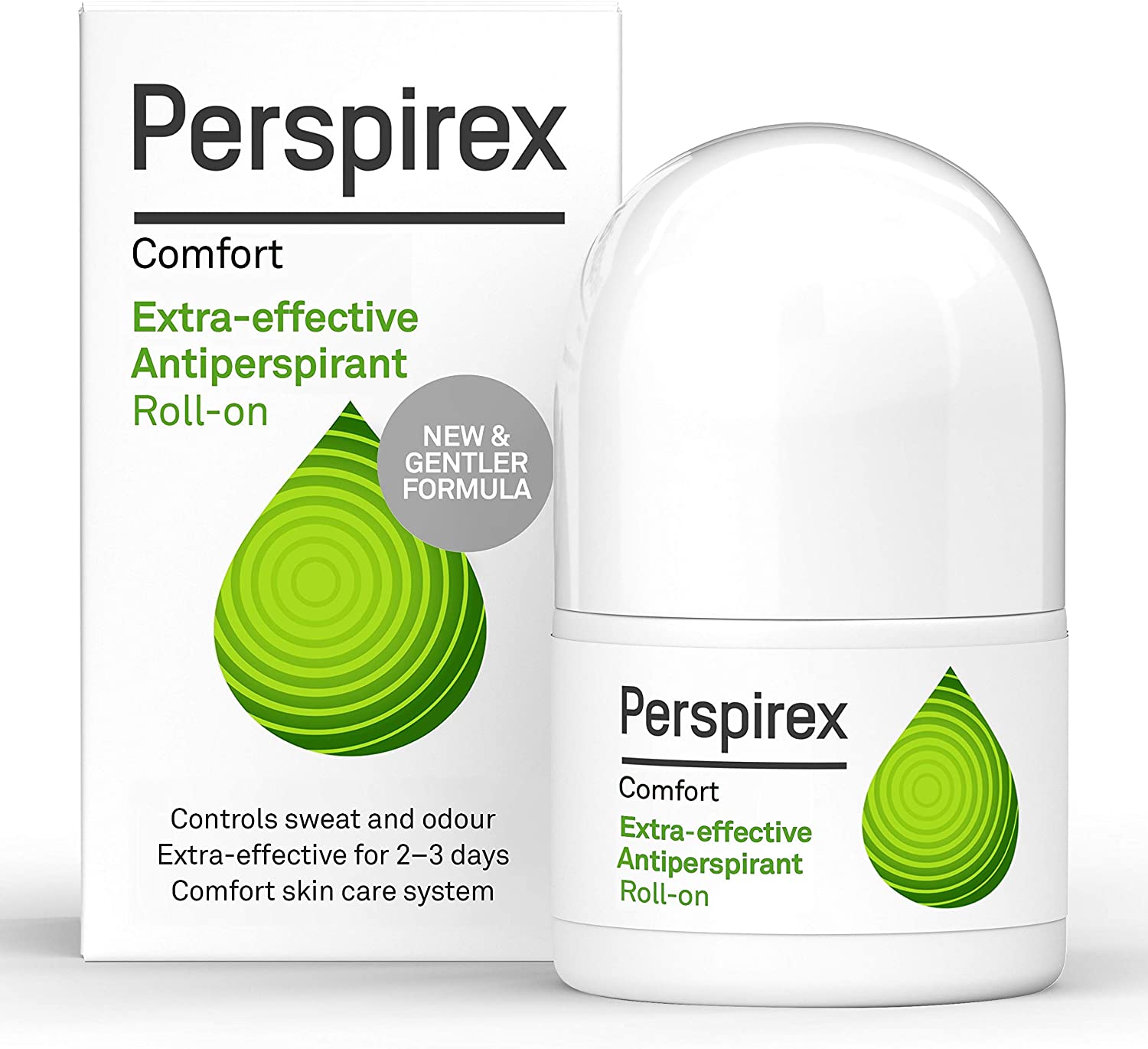 PERSPIREX Extra Strength Antiperspirant Roll On COMFORT 20ml, Fresh Scent 3+ days Odour Protection