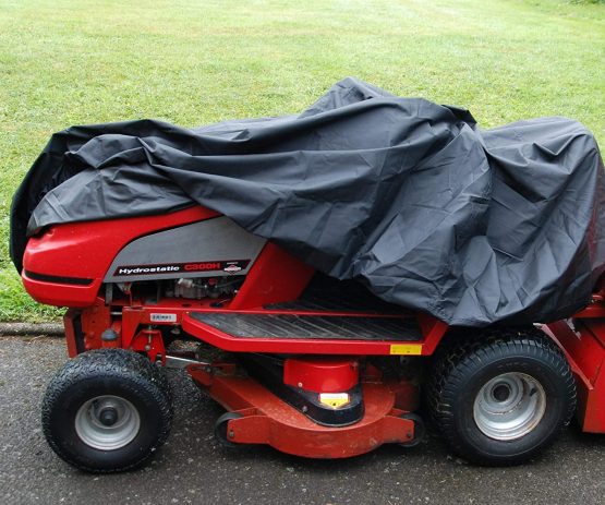 Speedwellstar Ride on Lawn Mower Cover 1.3KG Waterproof 600 Denier Extra Heavy Duty 1.3 kg weight 600 Denier material with PU coated rear surface 103 x 110 x 155 cm Elastic Hem Quad Bike