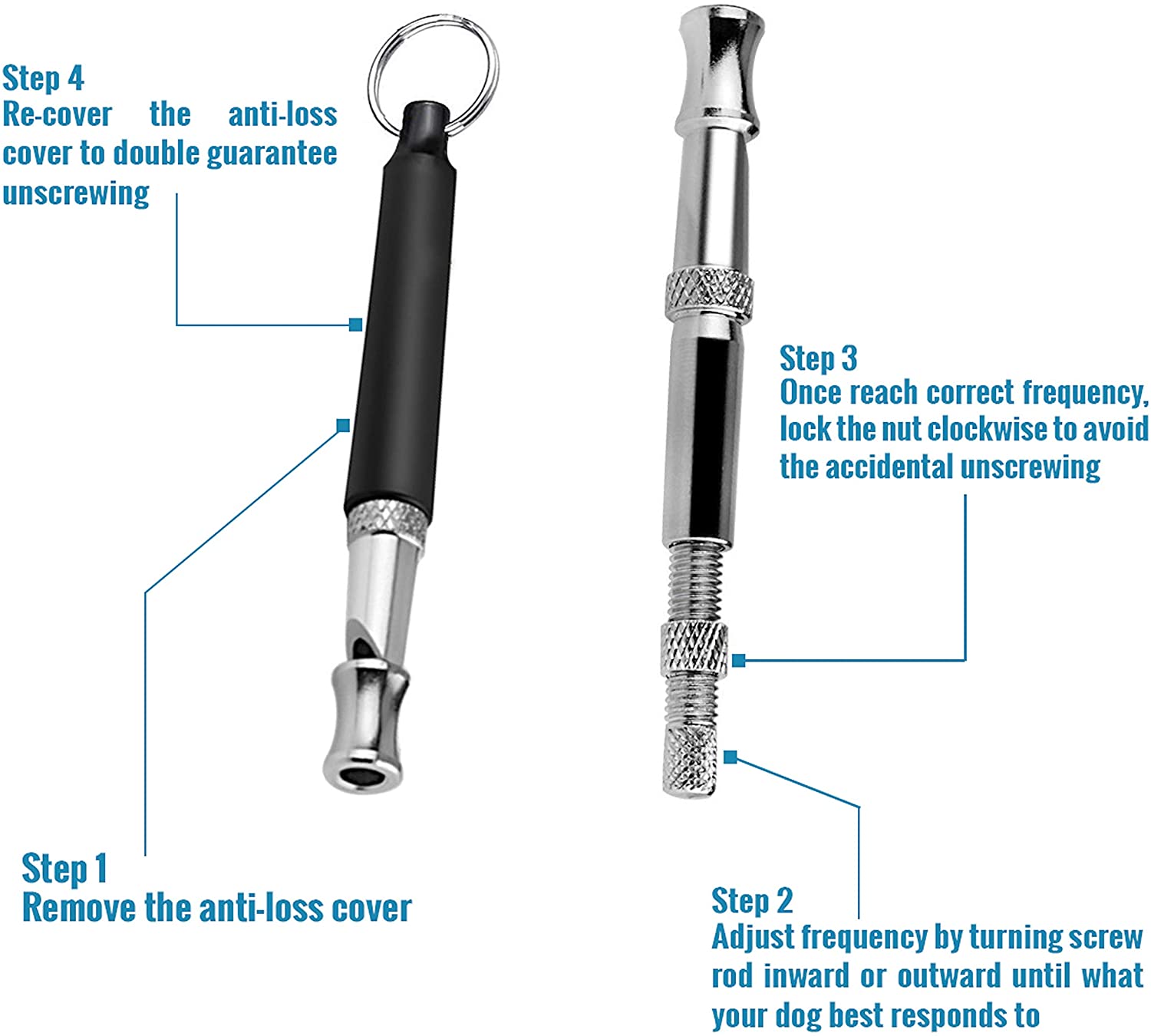 LUPO Dog Training Whistle - Dog Whistle for Recall, Black - Image 4