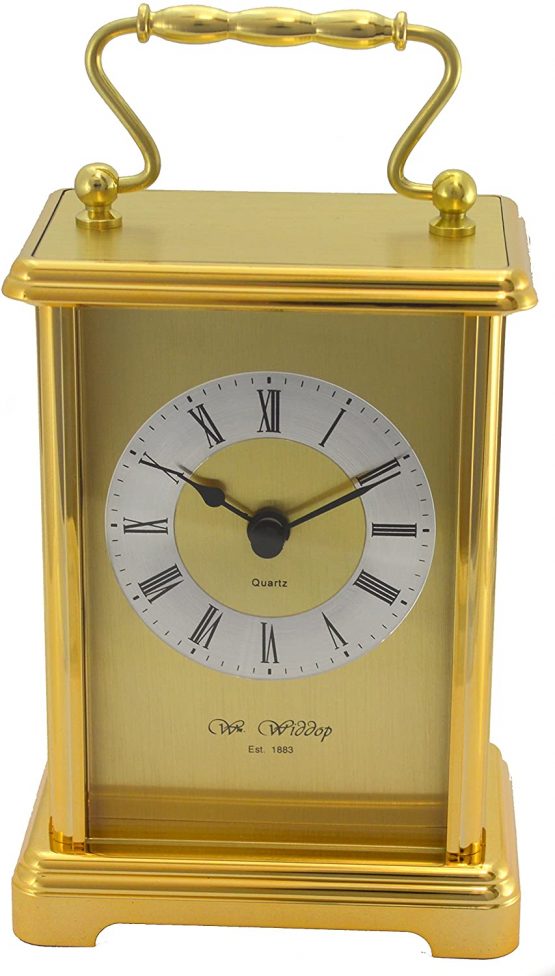 Gold Colour Two Tone Gilt Carriage Clock