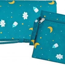 JollyEst® Foldable Travel Changing Mat | Extra Large 70cm x 55cm, Padded, Free Wet-Dry Bag