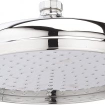 Nuie HEAD16 ǀ Traditional Bathroom Edwardian Inspired 12" Apron Fixed Shower Head, 145mm x 300mm x 300mm, Chrome