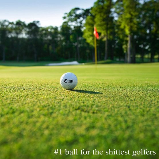 Shanker Golf Balls - Rude Branded Horrible Balls - Funny Joke Gift for Golfers (Sleeve of 3, Novelty, Playing Quality) - 2nd Edition - Image 2