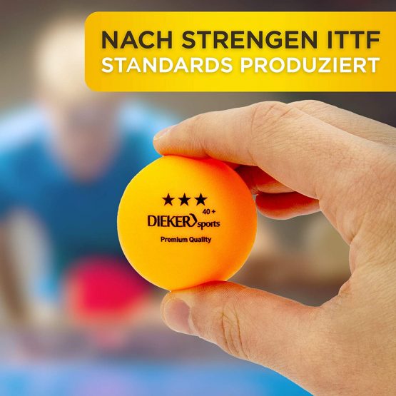 DIEKER SPORTS Premium Table Tennis Balls 3-Star [36 Balls + Bag] - With Video Course - Ping Pong Balls that Comply with ITTF Prescriptions - Perfect 3 Star Table Tennis Balls for Beginners and Pros - Image 4