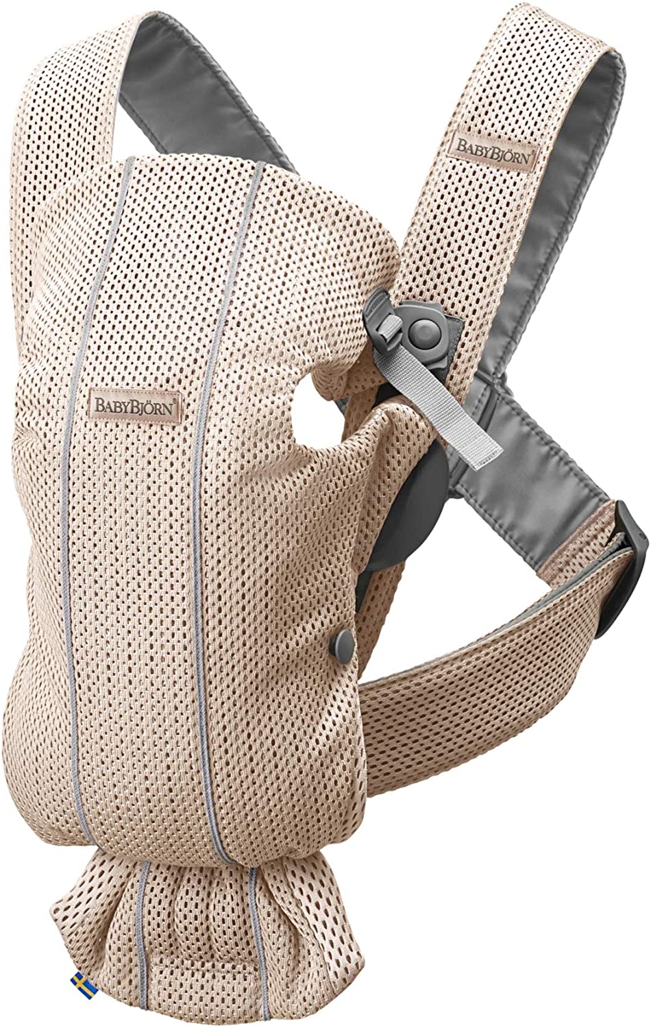 BabyBjörn Baby Carrier Mini, 3D Mesh, Pearly pink