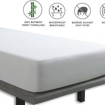Tural - Waterproof & Breathable Bamboo Mattress Protector (Emperor Size 200x190/200cm)