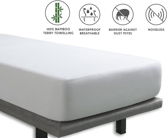 Tural - Waterproof & Breathable Bamboo Mattress Protector (Emperor Size 200x190/200cm)