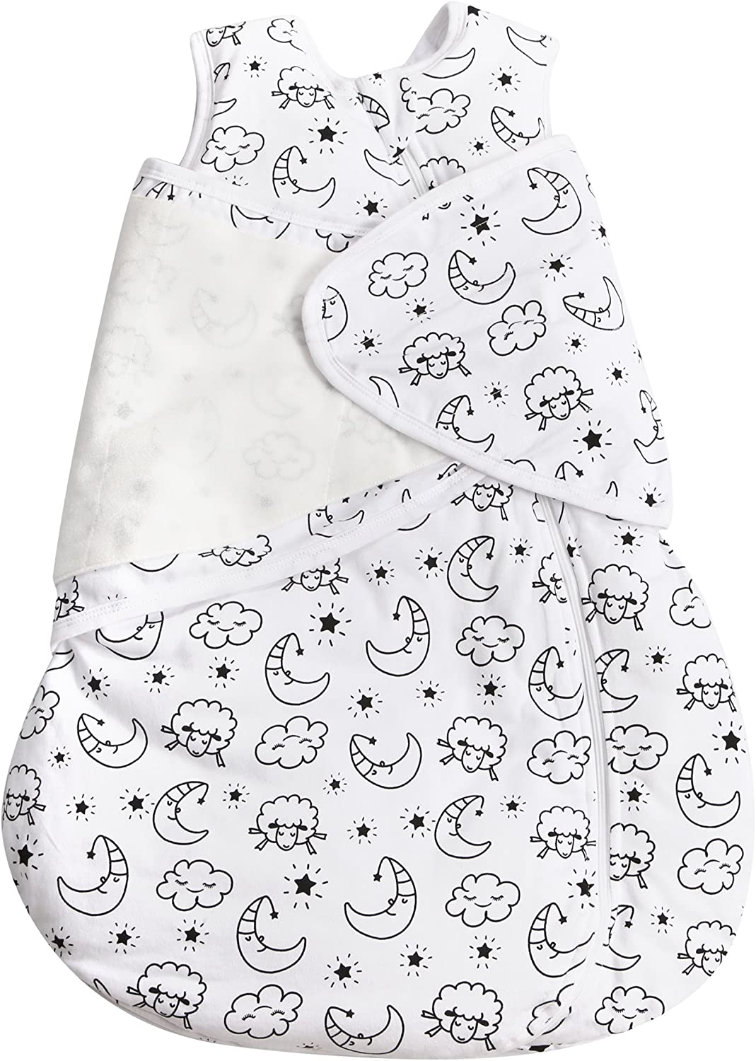 MKW Babies 100 Premium Cotton Swaddle Baby Sleeping Bag White, Unisex and Autumn/Winter use