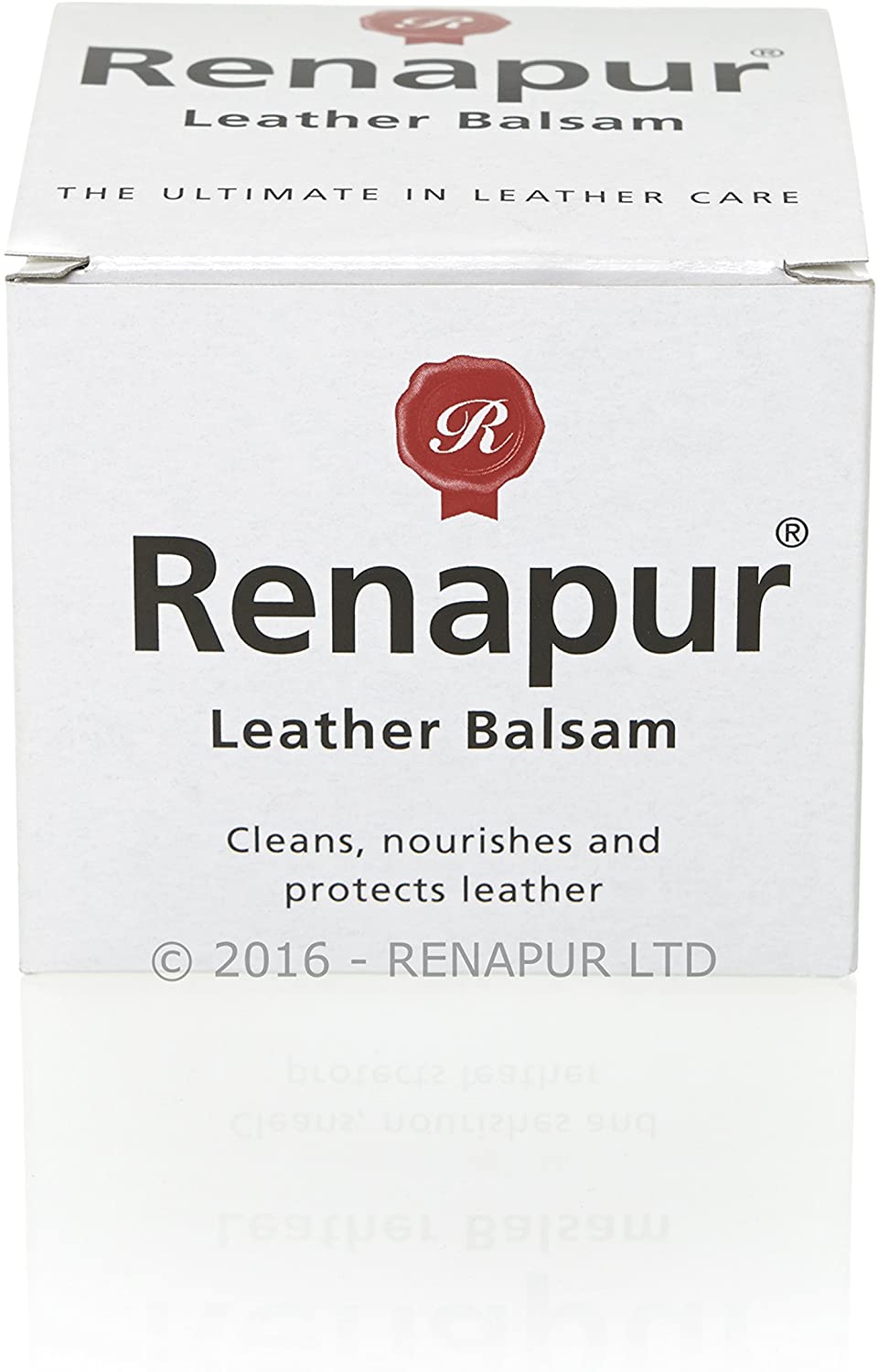 Renapur Leather Balsam, Natural Balm, Conditioner and Restorer (125 ml Box + Applicator Sponge)