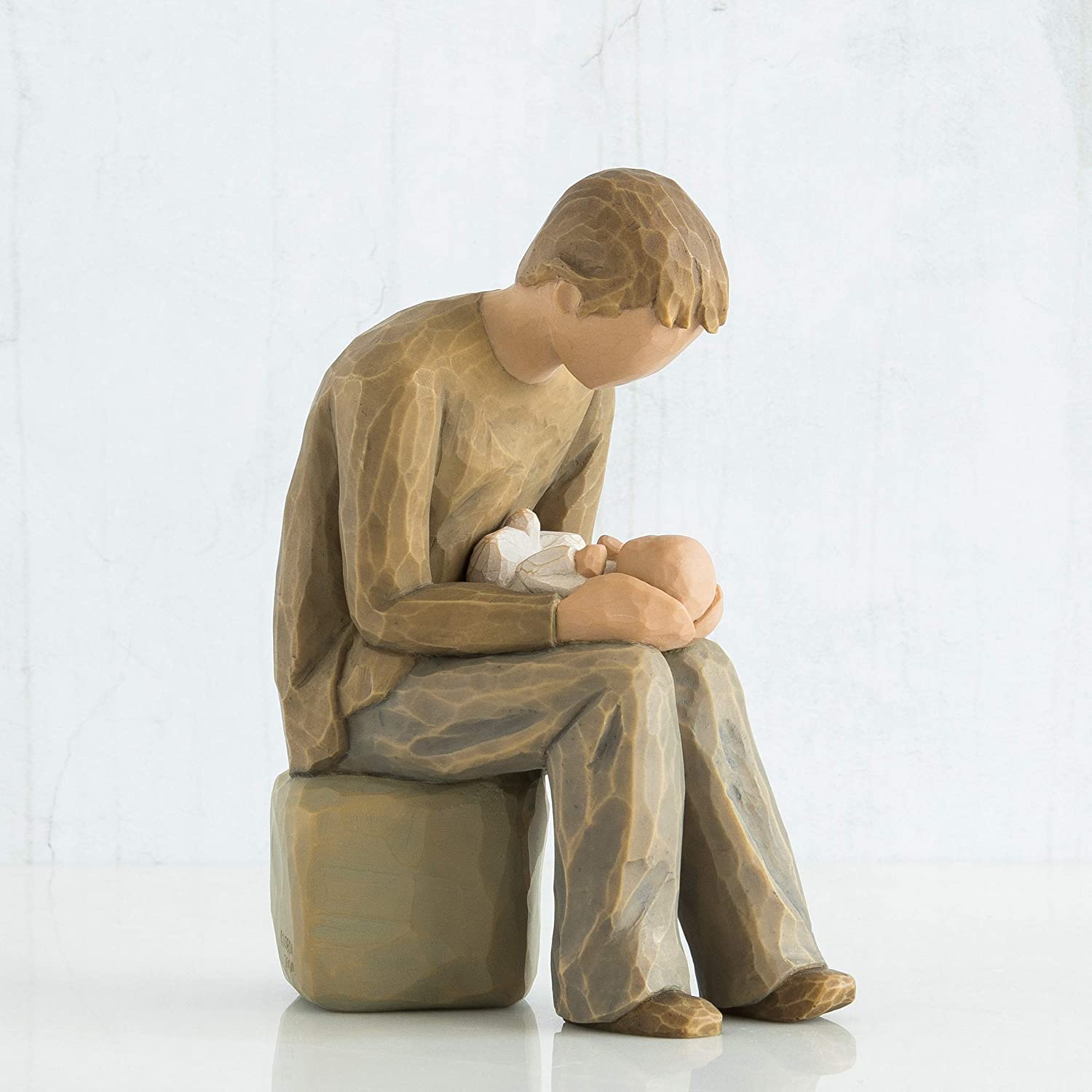 Willow Tree New Dad Figurine, Natural, Green, Blue, 6" height - Image 2