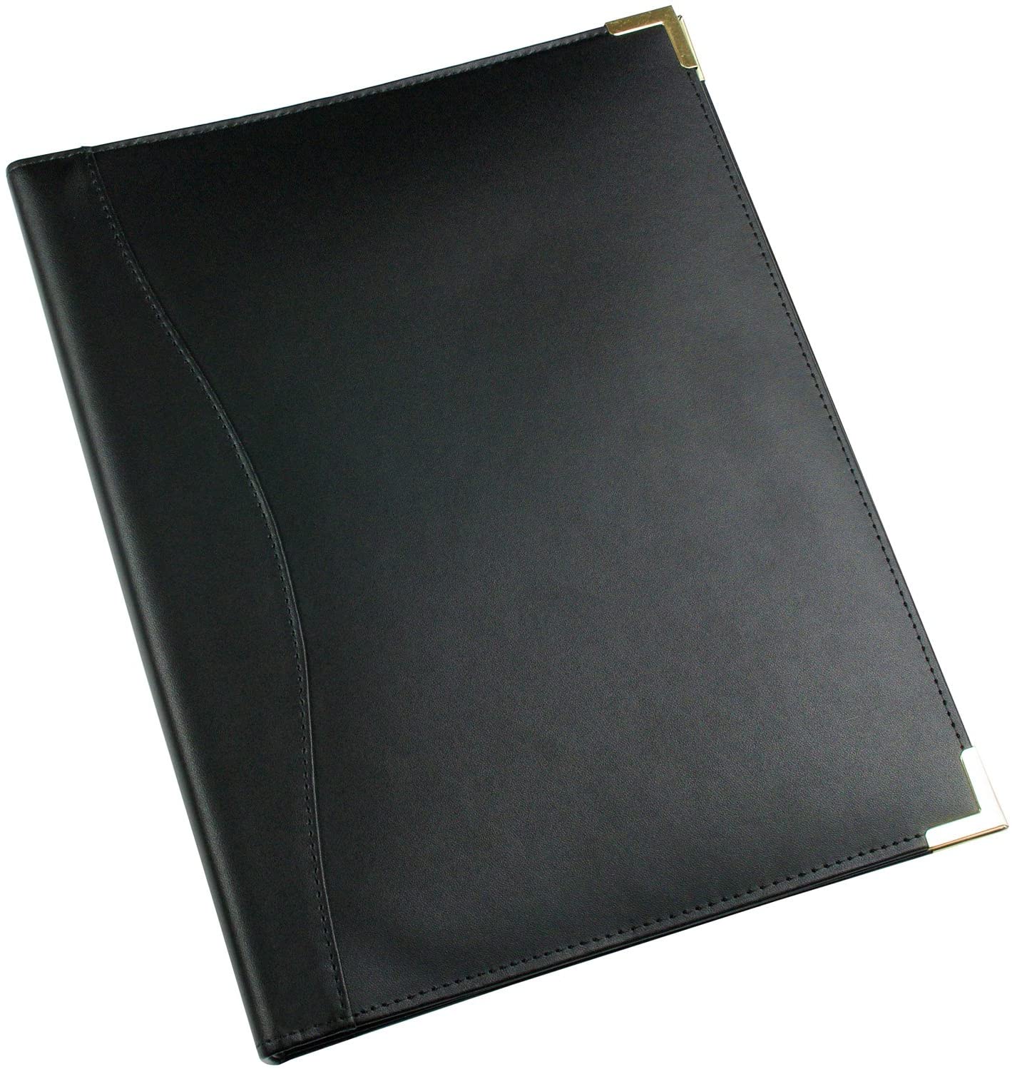 4 Rings Esposti Executive A4 Ring Binder Silver Corners Leather Cover 