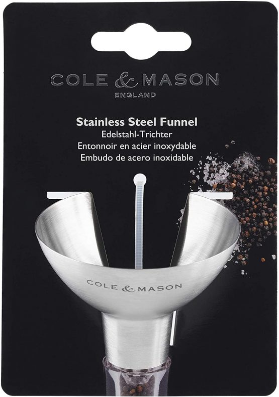 Cole & Mason H611928CS Dover Stainless Steel Funnel | Salt & Pepper Mill/Spice Shaker/Spice Jar/Oil & Vinegar Refill Tool | 2 Year Guarantee - Image 3