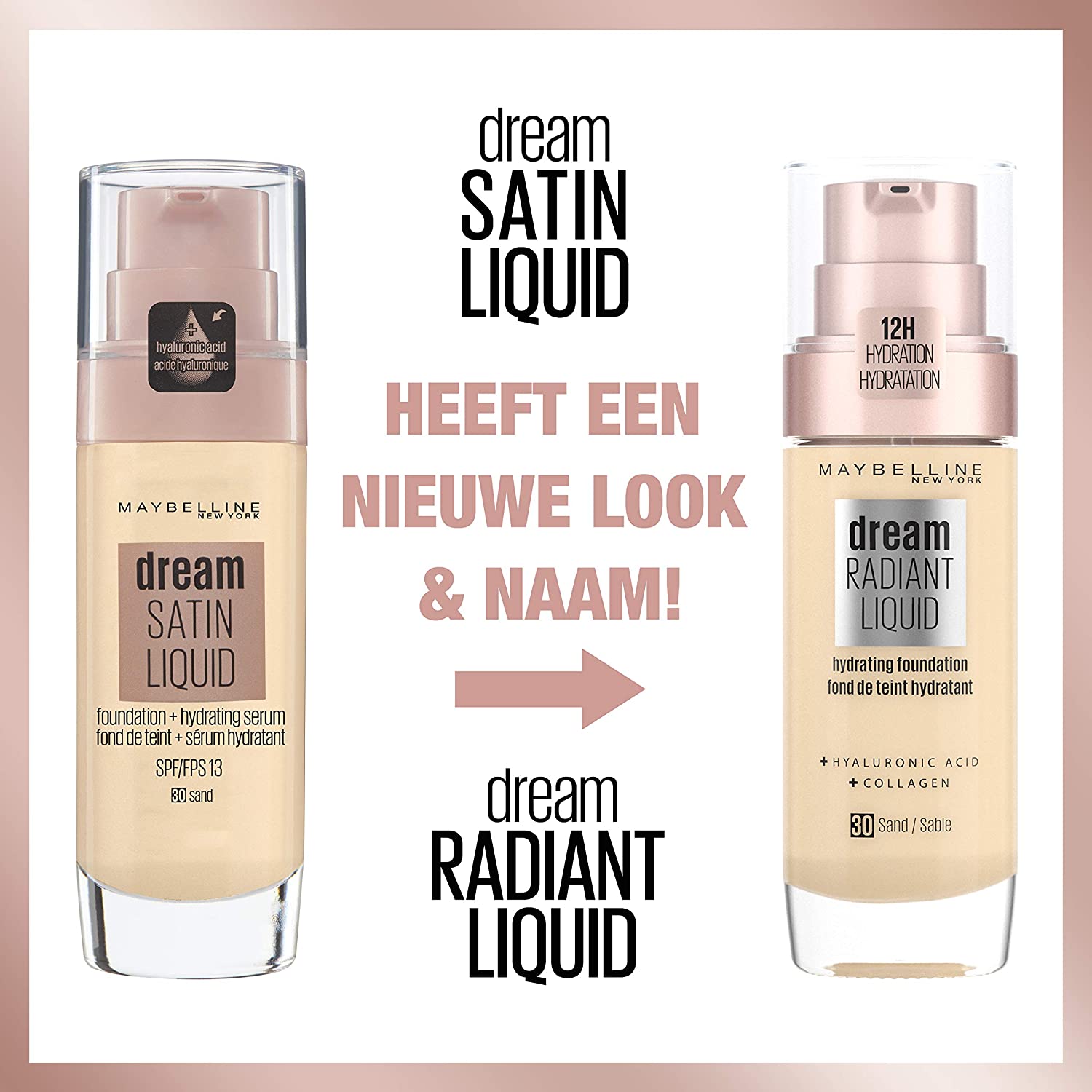 Maybelline Foundation, Dream Radiant Liquid Hydrating Foundation with Hyaluronic Acid and Collagen, Lightweight - Image 2