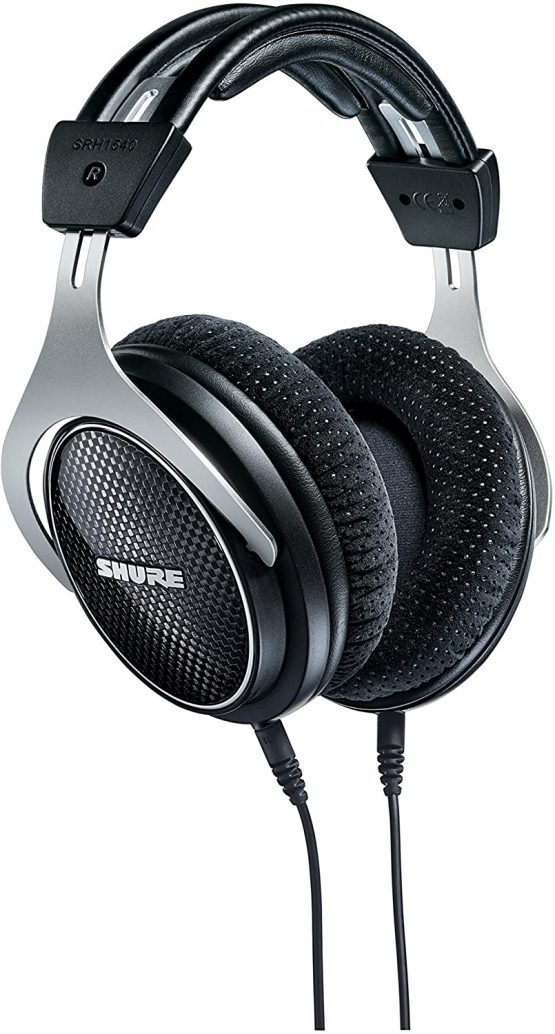 Shure Professional Premium Closed-Back Headphones, Clear, Extended Highs and Warm, Accurate Bass, Aluminum Alloy and Carbon Fiber Construction, Alcantara Ear Pads, Detachable Cable, Black/Silver - Image 3