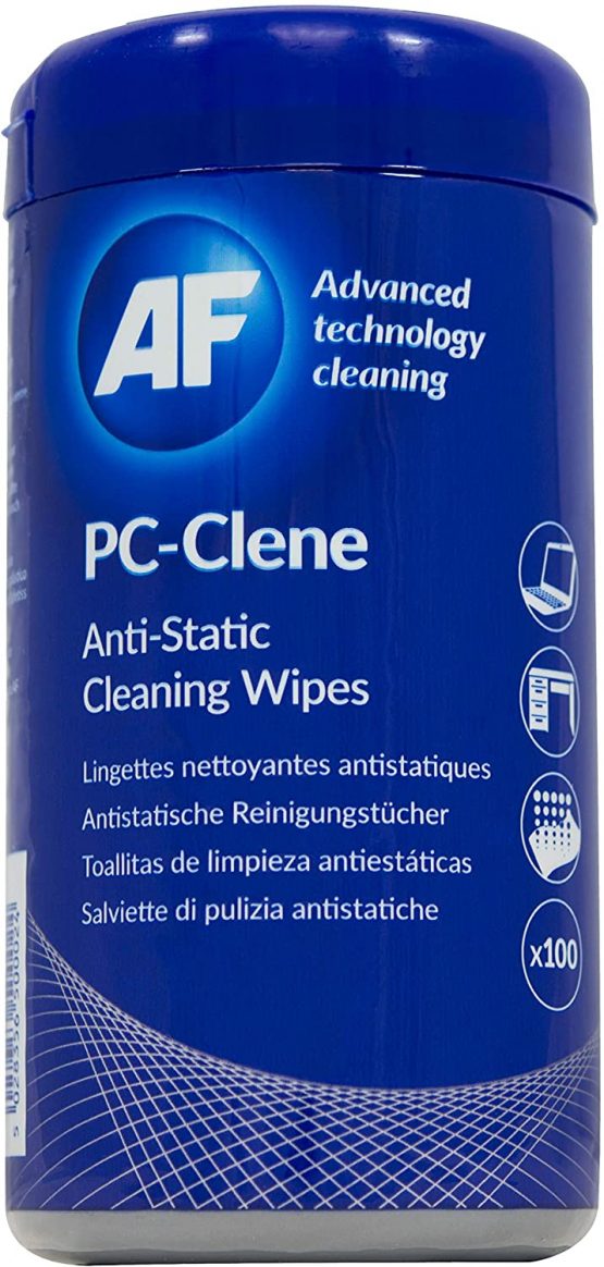 AF PC-Clene - Anti Static Cleaning Wipes - Tub of 100