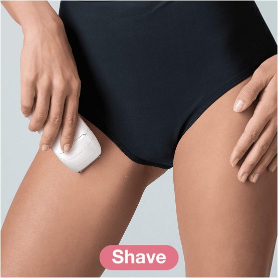 Braun Silk-épil 5 Beauty Set, 4-in-1 SensoSmart Epilator For Hair Removal, With Lady Shaver & Trimmer Head, Facial Cleansing Brush, Wet & Dry, 100% Waterproof, UK 2 Pin Plug, 5-875, White/Pink - Image 2