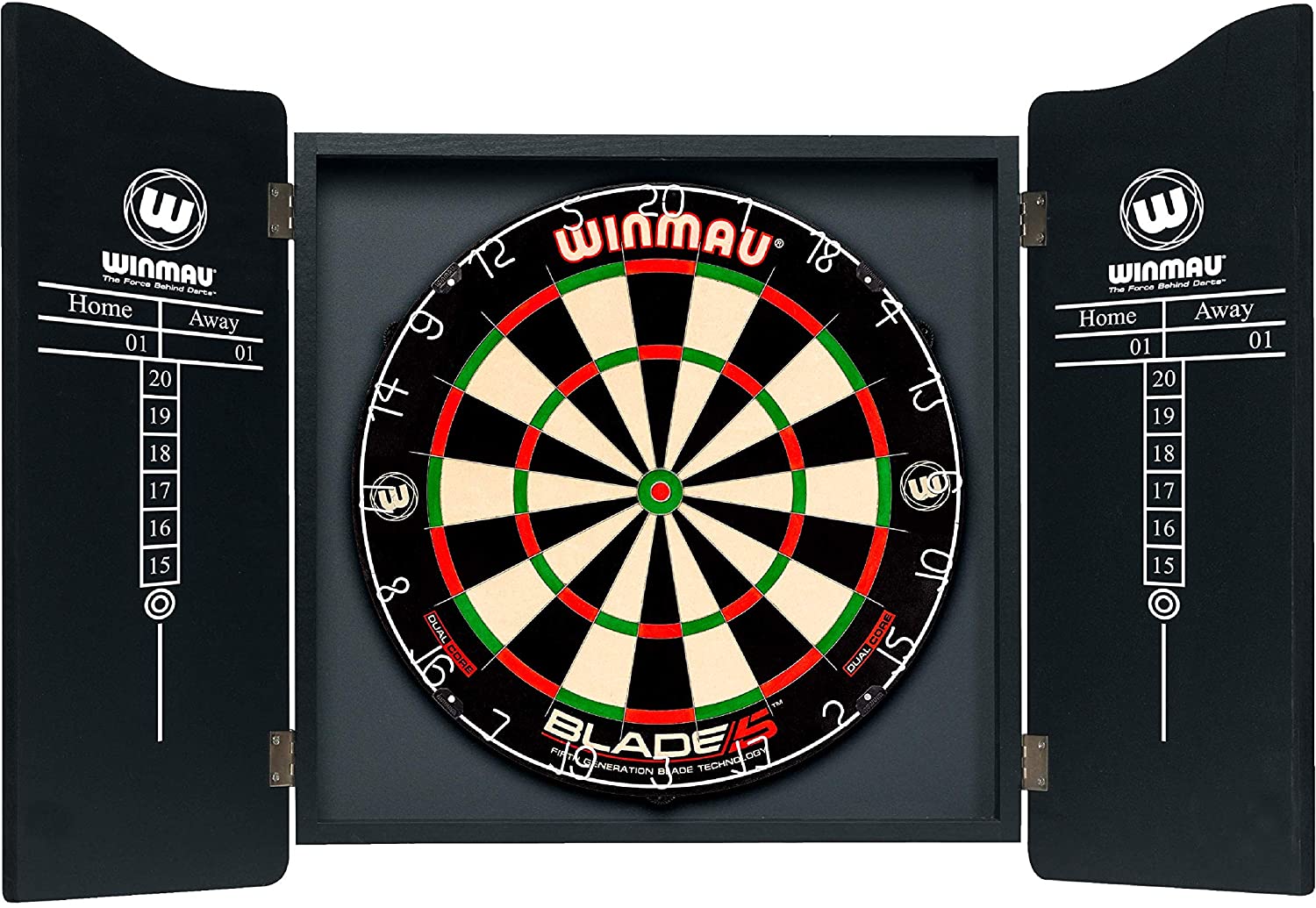 WINMAU Rosewood Deluxe Dartboard Cabinet Standard 4060, 54mm (W) x 8mm (H) x 62.992cm (D) - Image 3