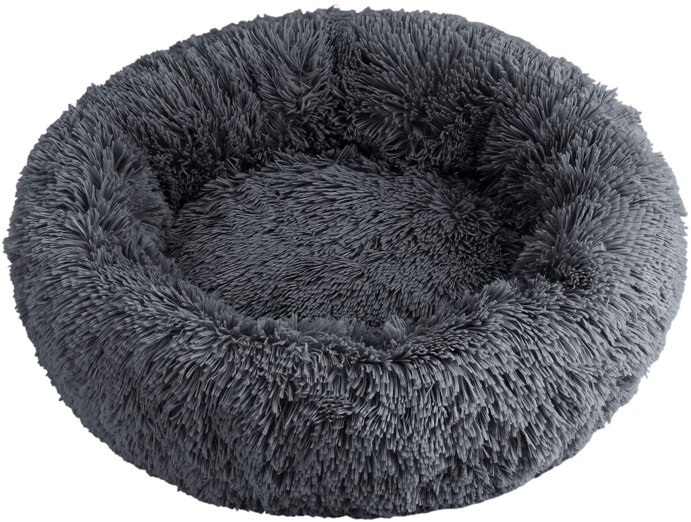 ITODA Soft Pet Bed for Cats and Small Medium Dogs Cuddler Cat Calming Bed Round Cushion Nest Bed Portable Cat Dog Puppy Bed Sofa Sleeping Bed Warm Plush Pad Mat Cozy Bed - Image 3