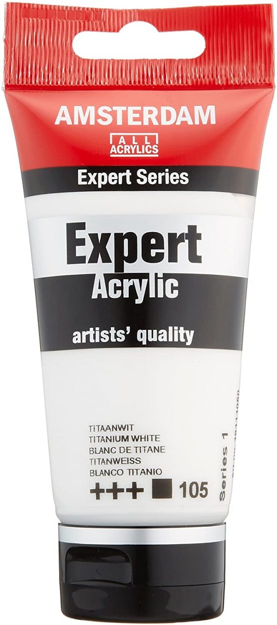 Amsterdam Expert Series Acrylic Tube 75ML TITANIUM WHITE (105) Series 1
