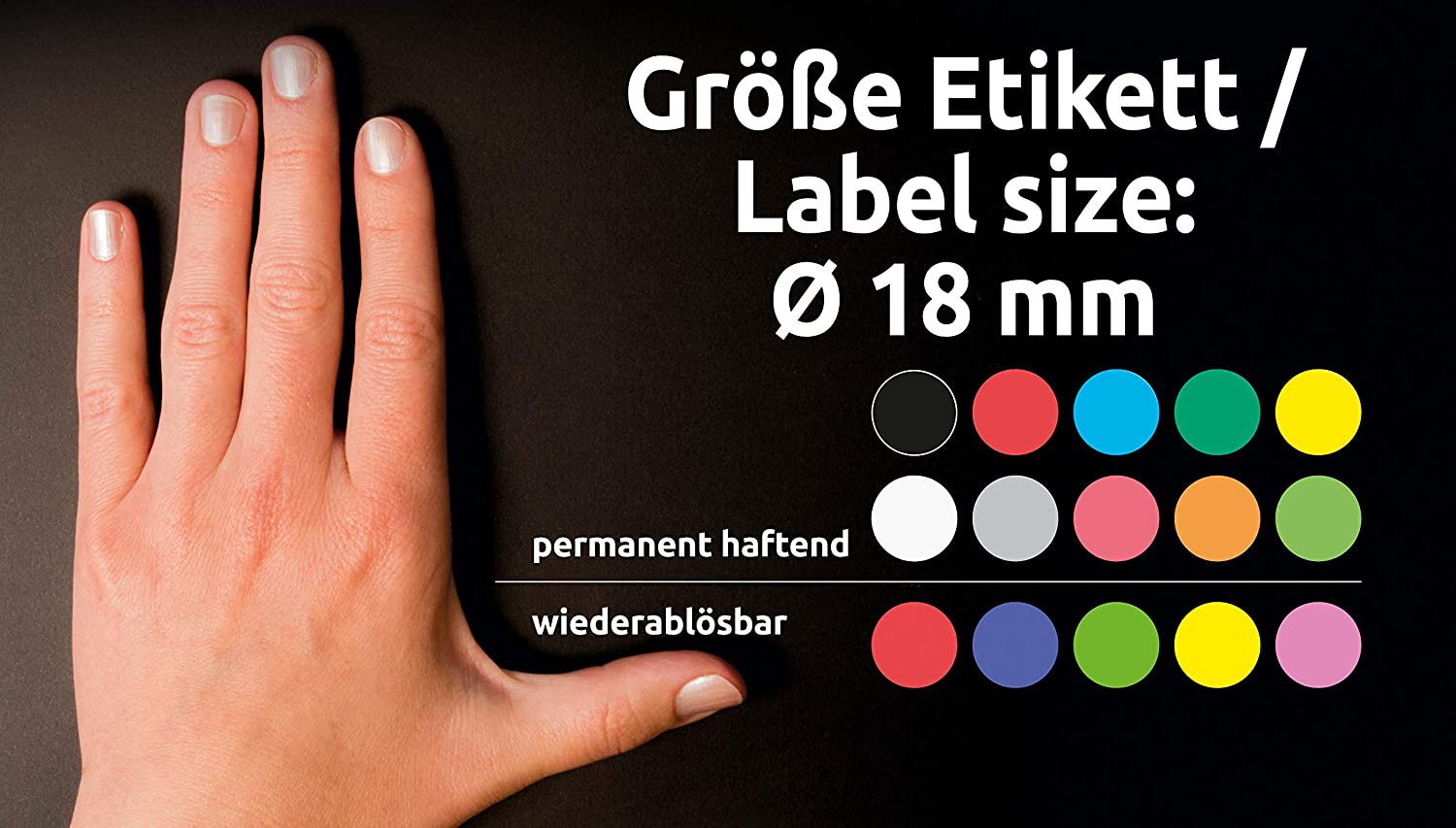 Avery Zweckform 3089 Coding Dots (96 Pieces Diameter 18 mm 4 Sheets Assorted Colours - Image 3