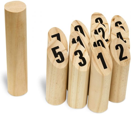 Toyfel Family Game Tölky Finnish Interactive Indoor and Outdoor Game for Kids Adults and Family – Wooden Garden Game for 2 People or More Bowling Team Game for Garden and Home - Image 4