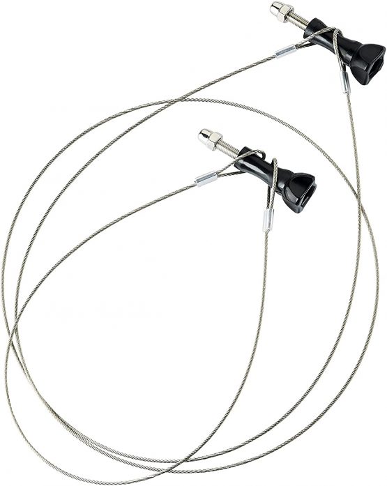 Mantona 100 cm Stainless Steel Safety Line Set - Black/Silver - Image 3