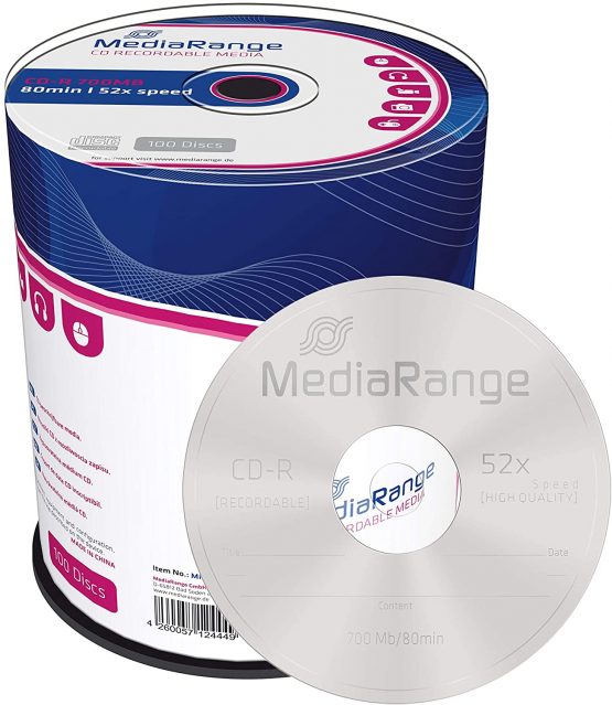 MediaRange MR204 CDR80 700MB 52x (100) Cake Box UV-resistant - Image 3