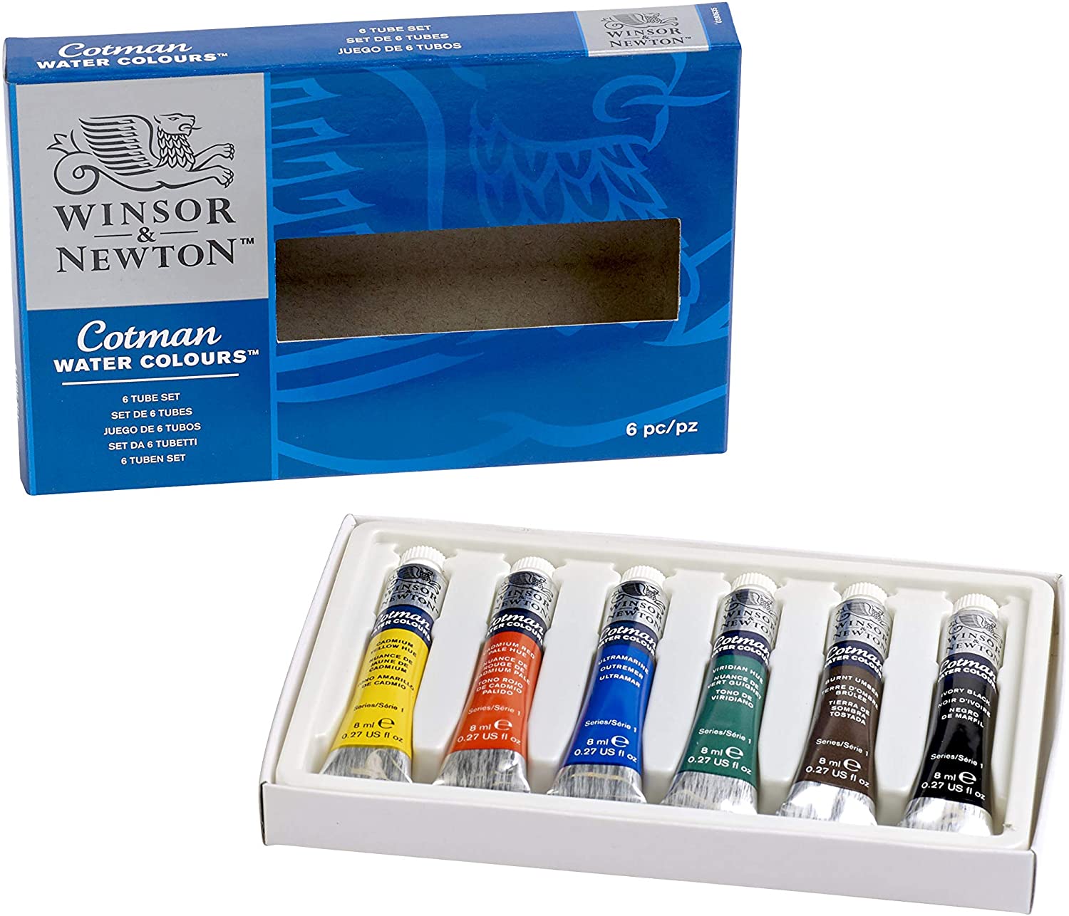 Winsor & Newton, Cotman Watercolour '6 Tube Collection', 6 x 8ml Tubes, 6 Colours - Tube Set, 8 ml (Pack of 6) - Image 3