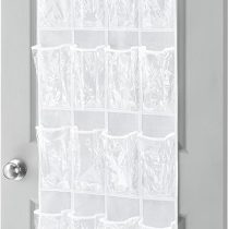 Whitmor Crystal Clear Over The Door Shoe Organizer