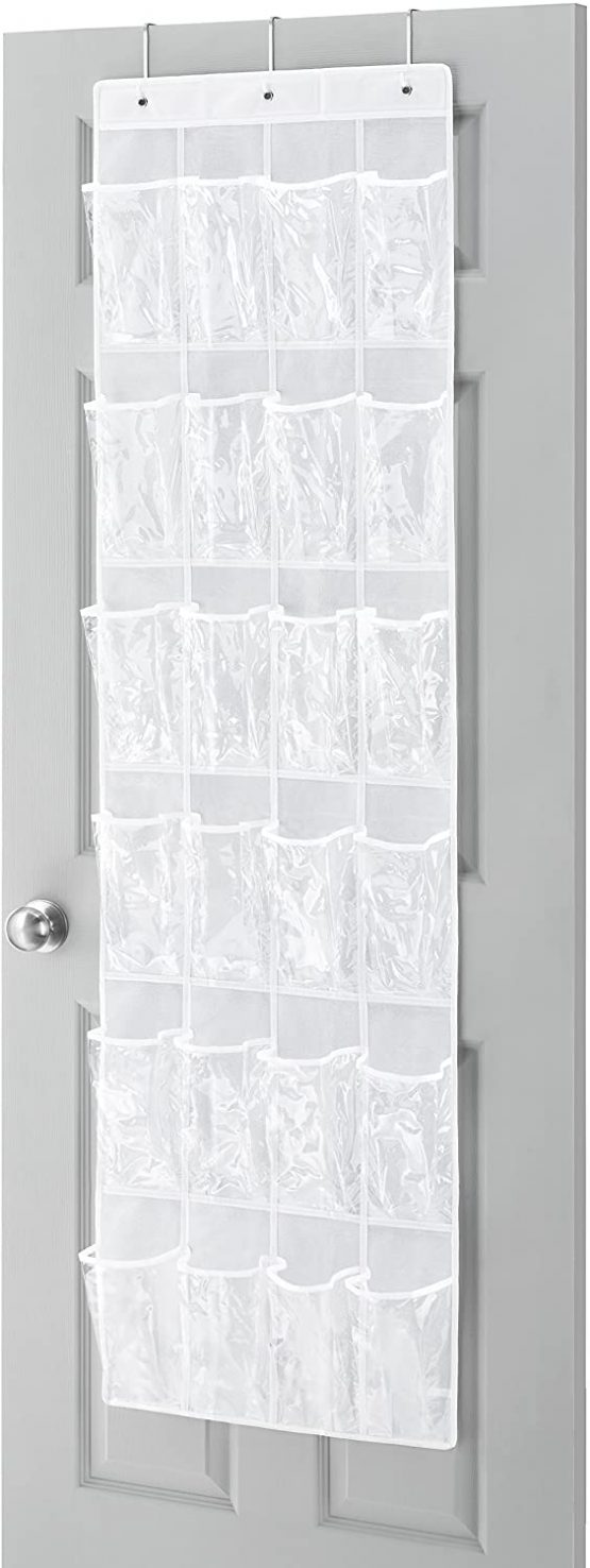Whitmor Crystal Clear Over The Door Shoe Organizer