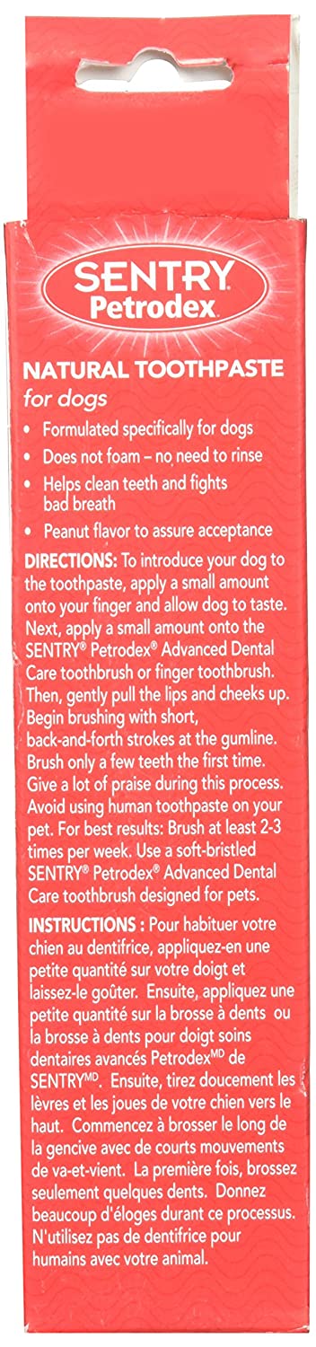 Petrodex Natural Toothpaste Dog - Peanut - 2.5 Oz, Multicolor, 2.5 g (Pack of 1) - Image 2