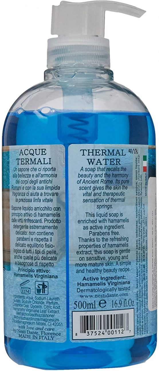 NESTI DANTE Thermal Water Liquid Soap 500 ml, White, (Pack of 1) - Image 2